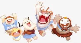 手绘卡通动物家园免抠