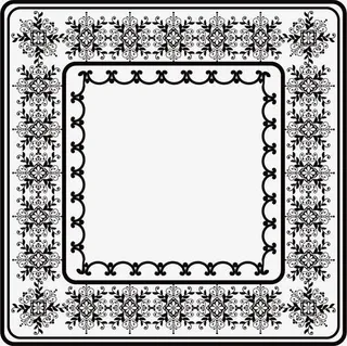 中国风可爱古框免抠