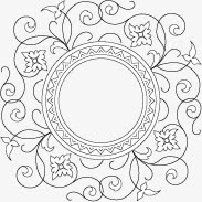 花形边框免抠