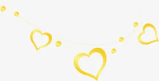 心形金链元素免抠