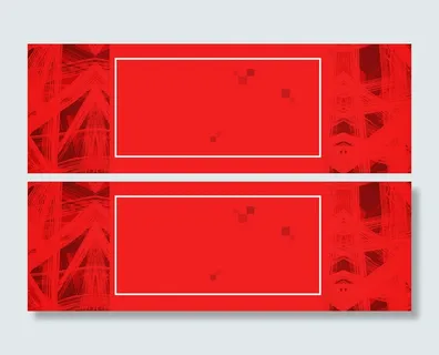 年货节红色喜庆边框淘宝海报背景高清