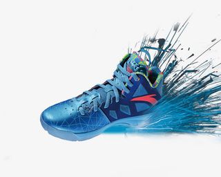 蓝色摩擦的火花免抠