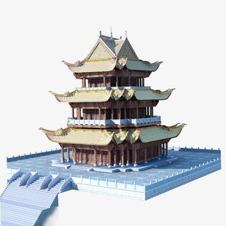 中国风建筑免抠