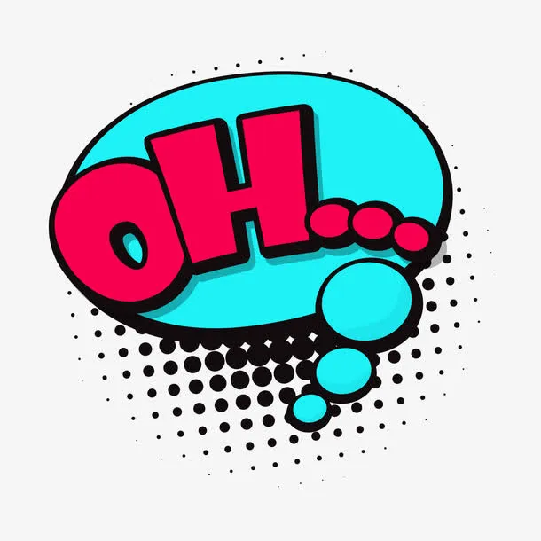 趣味美式漫画风格标签矢量免抠