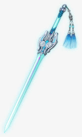 白色宝剑兵器免抠