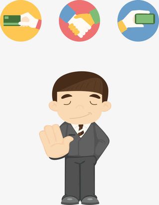 金融合作说明图.免抠