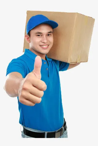 快递员送货免抠