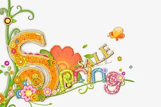 绚丽剪贴艺术花纹素材免抠