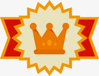 卡通金色冠军腰带免抠