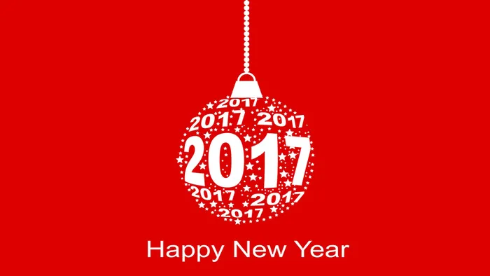 大气红色圣诞球2017背景模板高清
