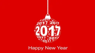 大气红色圣诞球2017背景模板高清