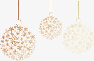 可爱雪花大雪素材免抠