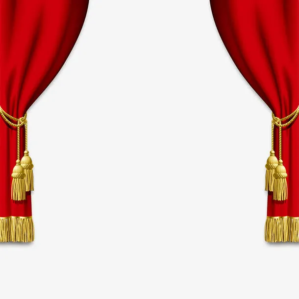 新年窗帘免抠装饰生活用品元素