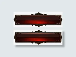 创意红色质感游戏边框设计免抠