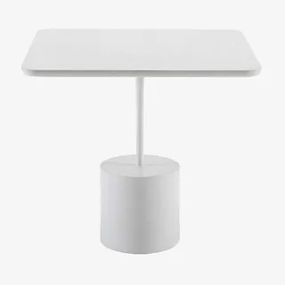 白色简约几何桌子免抠