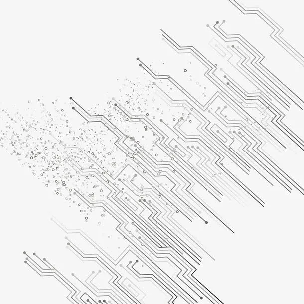 科技线条矢量免抠