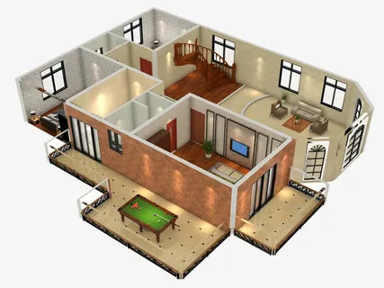 欧式房屋装修免抠