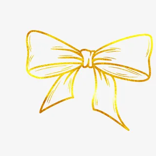 圣诞节烫金装饰蝴蝶结花纹免抠图免抠