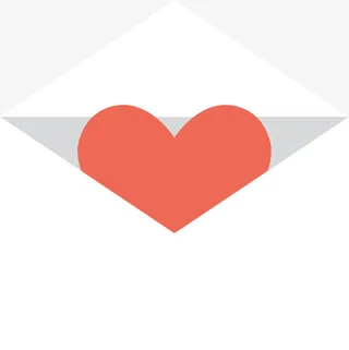 白色情人节爱心情书免抠