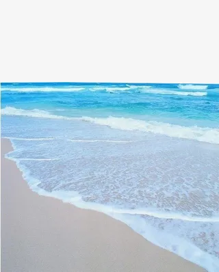 海洋沙滩素材免抠