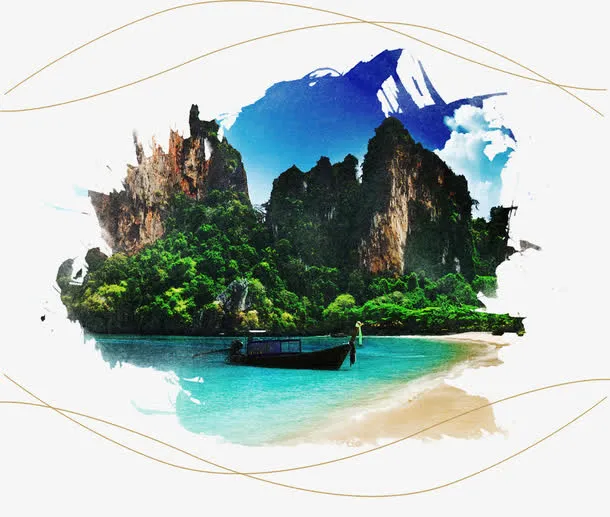 山水风景免抠