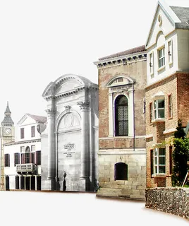 复古房屋浪漫新婚庆典免抠