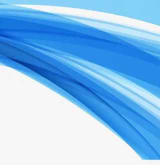 矢量蓝色海报边框免抠