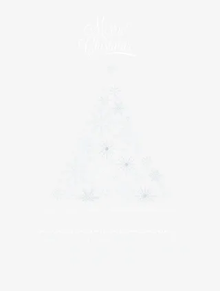 雪花圣诞树图片素材免抠