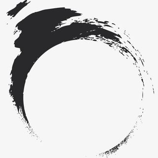 弧形水墨笔画免抠