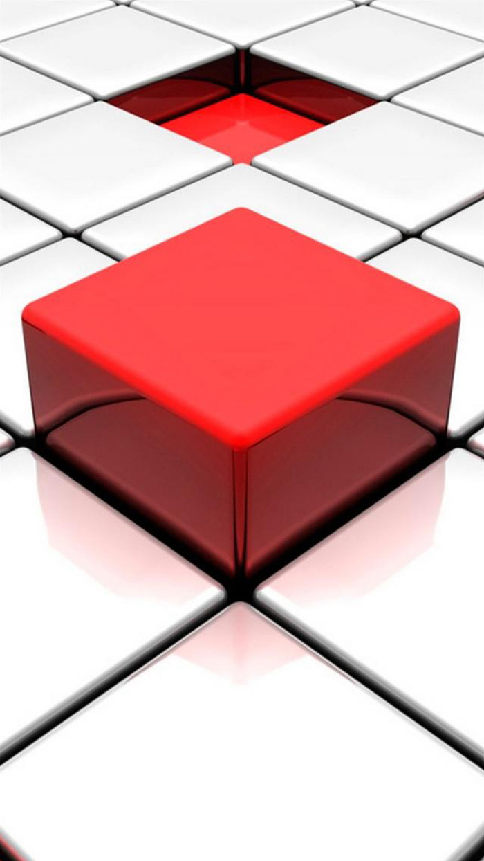 科技格子红色H5背景高清