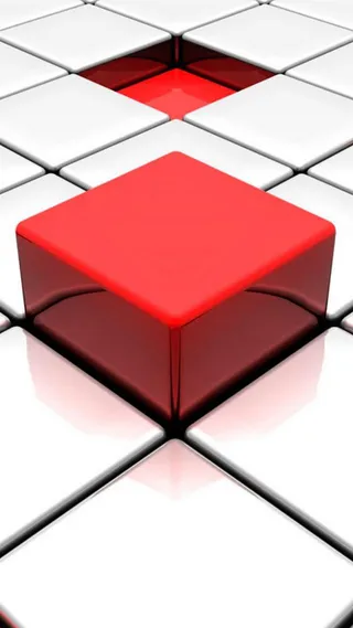 科技格子红色H5背景高清