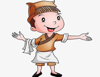 古代服务员服装免抠