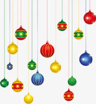 彩色卡通装饰铃铛元旦免抠