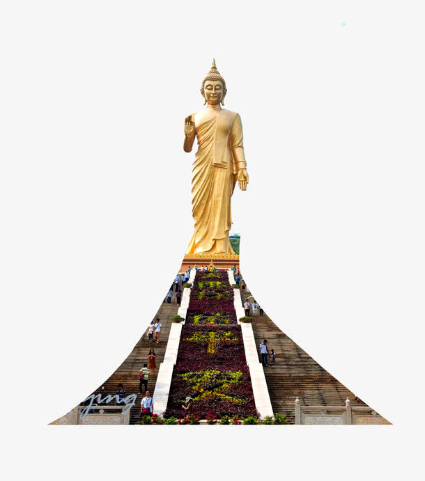 立体菩萨雕像免抠