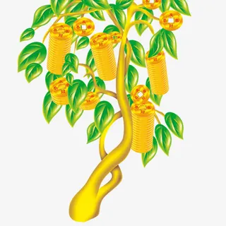 摇钱树免抠