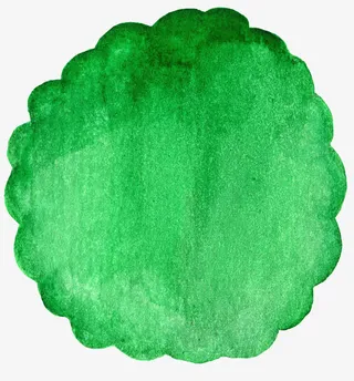 绿色森系植物标签免抠