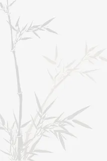 灰色的竹叶画免抠 灰色的竹叶画免抠