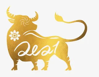 牛年创意剪纸免抠