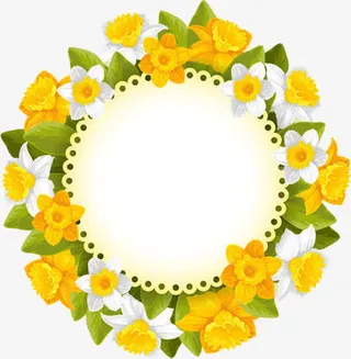 创意合成渐变质感黄色的花朵效果免抠