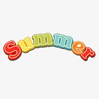 summer 艺术字体免抠