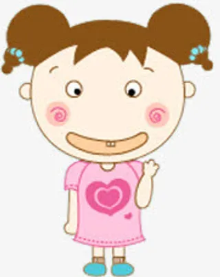 六一儿童节61女孩开心可爱免抠