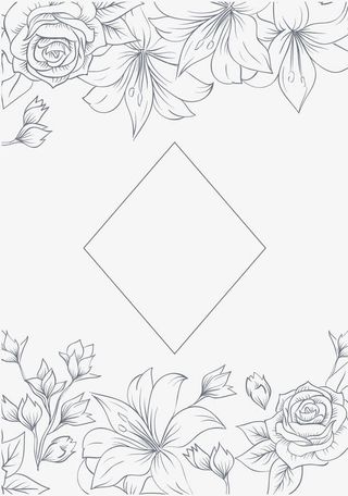 请柬装饰图案免抠