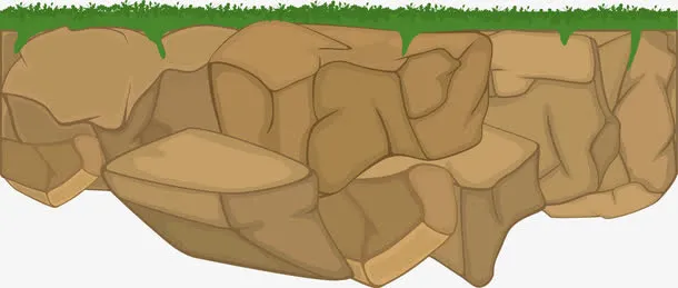 彩绘泥土矢量图免抠