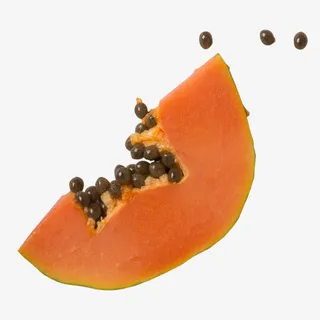 黄色质感装饰木瓜设计图免抠