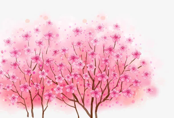 春舞霓裳春天广告免抠