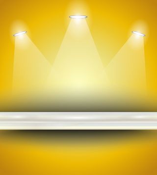 金色背景产品展示平台效果图背景高清