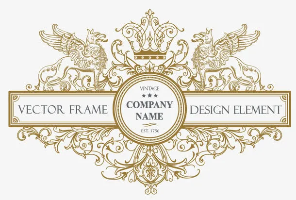 欧式花纹设计免抠