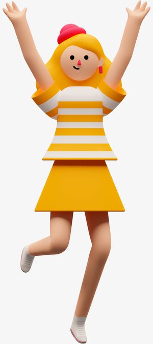 卡通 插画 3D 小人免抠