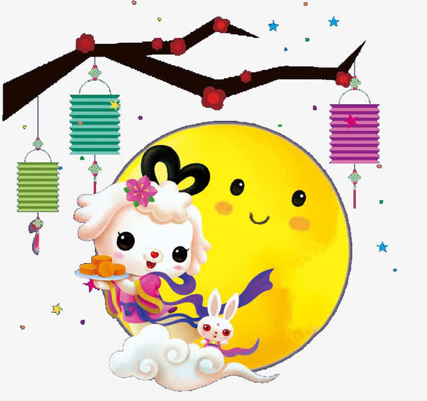 玉兔迎中秋免抠