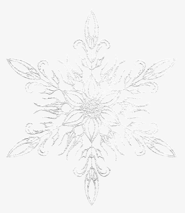 通透明亮雪花免抠
